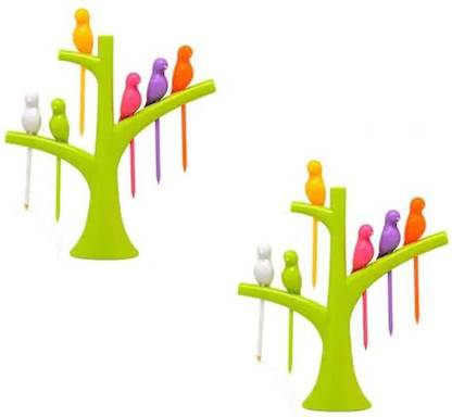 Kitchen4U Disposable Plastic Fruit Fork