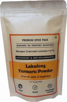 Pahari Roots Lakadong Turmeric Haldi Powder from Meghalaya with High Curcumin Content