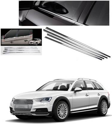 PECUNIA Chrome Lower Window Chrome Garnish Trims (Set Of 4) Z33 Matte, Glossy, Chrome Audi A4 Side Garnish