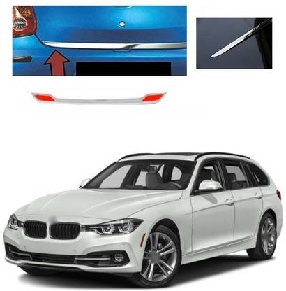 PECUNIA Dicky Trim/Diggi Patti/Diggi Garnish/Boot Garnish/Dicky Garnish/Car Diggi Chrome Garnish/Rear Trunk Dicky (Chrome) A35 Matte, Glossy, Chrome BMW 3 Series Rear Garnish