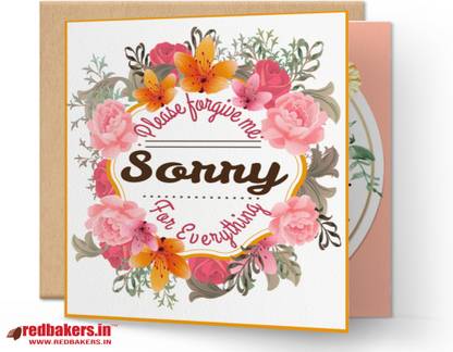 redbakers.in Sorry Please forgive me Greeting Card Greeting Card