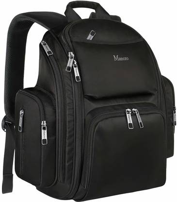 Mancro Backpack Diaper Bag, Large Zipper Closure