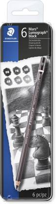 STAEDTLER Mars Lumograph Black 100 G6(HB,2B,4B,6B,7B,8B) Pencil
