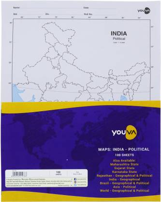 Flipkart.com | NAVNEET Youva Loose Sheet Map (India Political - With