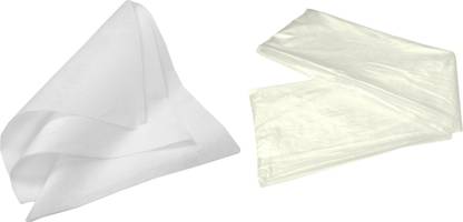 Vardhman Embroidery Backing Paper Fusing & Water Soluble fusible Interlining, 2 mts each, 40 inch width, Total 4 mts