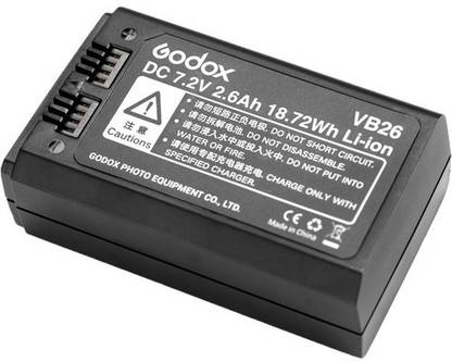GODOX VB-26 DC 7.2V 2600mAh Lithium  Power Pack for V1S V1N V1C V1F V1O V1 Flash  Battery