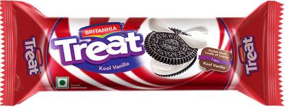 BRITANNIA Treat Kool Vanilla Biscuits Cream Filled Biscuit