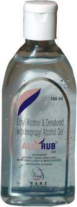 alcorub Advanced instant  Gel -Kills Germs (Colour:- Transparent | Size:- 100ml) Hand Sanitizer Bottle