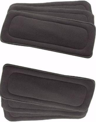 FABLITTLE (pack of 6) Bamboo Charcoal Inserts (5 Layered) for Cloth Diaper