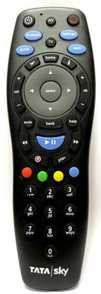 hybite Universal HD+ Plus Remote for Recording , Play, Pause, Rewind, Forward, Record Feature, Works with TV as Well. Check Images & Description Before Purchase tata sky Remote Controller