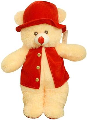 VIVAAN VTB Red Modi Style Jacket Teddy Bear 70cm  - 70 cm