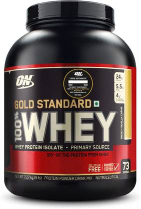 Optimum Nutrition (ON) Gold Standard 100% Protein Powder - Primary Source Isolate Whey Protein