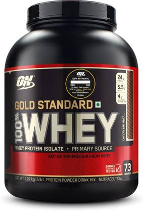 Optimum Nutrition (ON) Gold Standard 100% Protein Powder - Primary Source Isolate Whey Protein