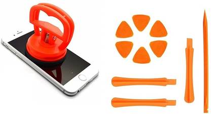 wroughton Axtella Suction Cup Repair Opening Tool Kit for Tablete LCD, Mobile Screen Remover Suction Cup With ESD Safe Anti-static Fiber Plastic Opening Pry Tools for Mobile and Gadgets Disassembly Kit Lever Tool