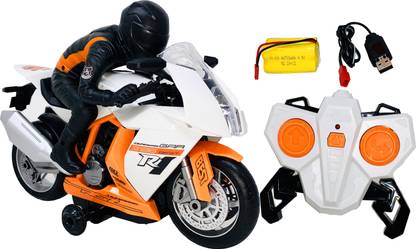 Miniature Mart Remote Control Auto Bike with 360 Degree Rotation Rc Bike For Boys ( Suitable for Birthday Gift )