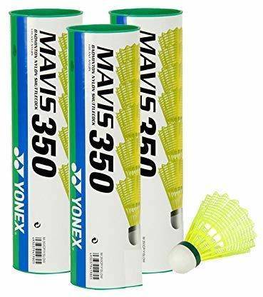 YONEX Mavis 350 Green/Yellow Nylon Badminon Shuttle Cock (Green/Yellow) Nylon Shuttle  - Yellow, Green