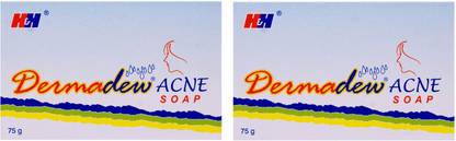 Dermadew acne soap (Pack Of 2*75 Gm) 150 GM