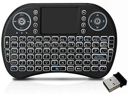 I CALL NAME OF TRUST Mini Wireless Keyboard and Mouse(Touchpad with Backlight) with Smart Function for Smart Tv, Android Tv Box, Raspberry-Pi, Android & iOS Devices Multi-device Keyboard