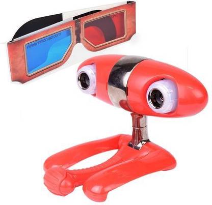 Minoru 3D-RED 1.3  Webcam with Built-In Microphone with Night Vision USB Connectivity