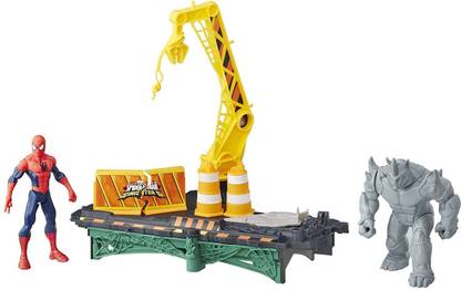 MARVEL Spiderman Web City Rhino Rampage Set