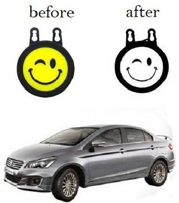 ACCESSOREEZ Car Windshield MOTOMX9217 Silica COB WINK EMOZI Smiley DRL With Suction Cups ( Wink Face) Car Fancy Lights (WHITE) Car Fancy Lights