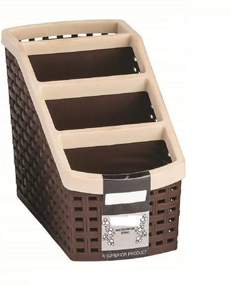 MUGALE 4 Compartments Plastic Multipurpose utility storage stand