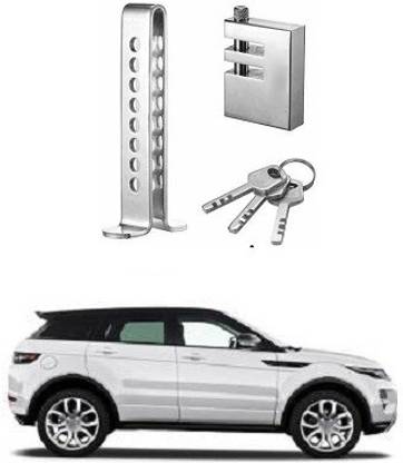 ACCESSOREEZ 8 Hole Brake Clutch Pedal EXPERT9021 Car Lock Universal Anti-Theft Adjustable Accelerator Throttle Locking Gear Lock (Stainless Steel) Gear Lock