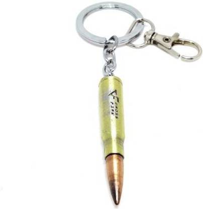 Alvika's SLR Rifle Bullet Brass Key Chain