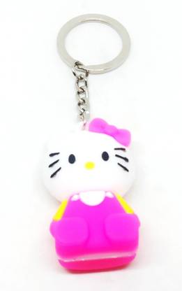 Arkanum ARK 1124 Cute Kitty Cat Meow Sitting Rubber Keychain Key Chain