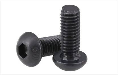RPI SHOP Bolt M6 X 16mm Button Head Socket Cap Screws, Allen Hex Socket Drive, Fully Thread, Bright Finish, Machine Thread, Quantity - 50 Pcs