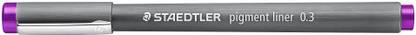 STAEDTLER 308 03-6 BK1 Colour Pigment(0.3mm,Violet) Fineliner Pen