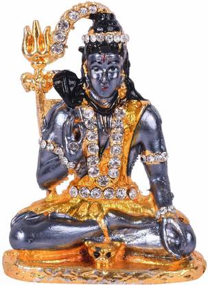 Tranduious Mahakal Shiv Shankar Bhole Nath for Car Dashboard Decorative Showpiece  -  7 cm