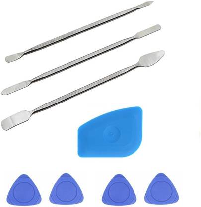 wroughton Set of 3 Metal Openers for Mobile Phone and Gadget Repairing Supporting Speeder Tools With 1 Plastic Spudger for Mobile Screen and Battery Removal and 4 Mobile Opener Speeder Tool