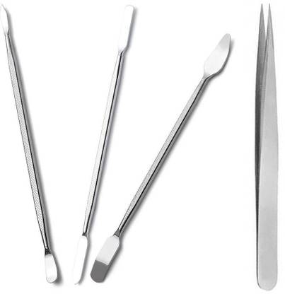 wroughton Set of 3 Metal Openers for Mobile Phone and Gadget Repairing Supporting Speeder Tools With 1 Stainless Steel Non Magnetic Tweezer- Straight Speeder Tool