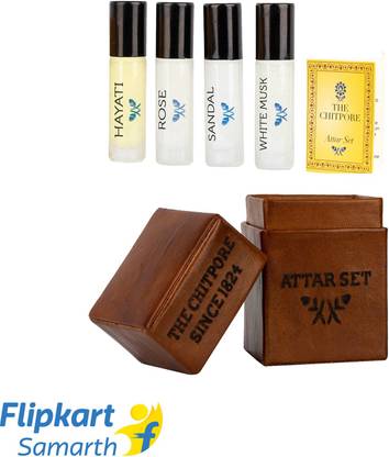 Biswa Bangla The Chitpore Attar Set of 4- Brown Herbal Attar