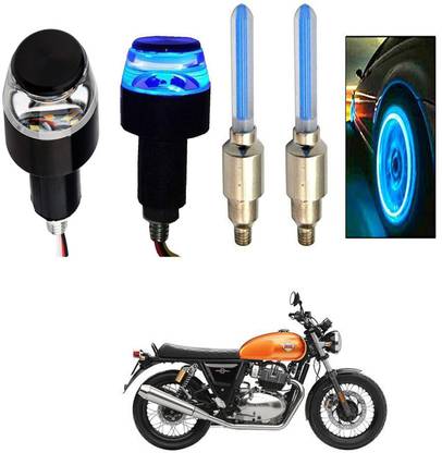 SHOP4U Dual Color Turn Signal Light with Reverse Light for Royal Enfield Interceptor 650 Bike Handlebar Weights