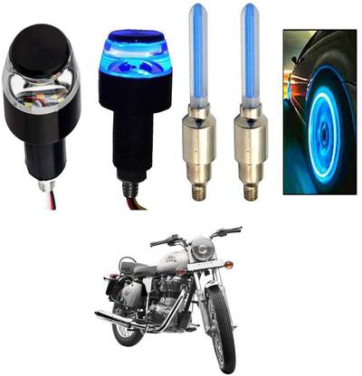 Best 4U Handlebar Light with Reverse Light for Royal Enfield Bullet 350 Brake Light Motorbike LED for Royal Enfield (12 V, 2 W)