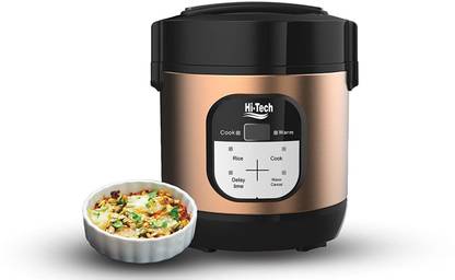 HI-TECH Multi programmable Mini Cooker 1 Litre with Pot Electric Rice Cooker
