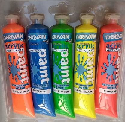 Derivan STUDENT FLUORESCENT ACRYLIC COLORS