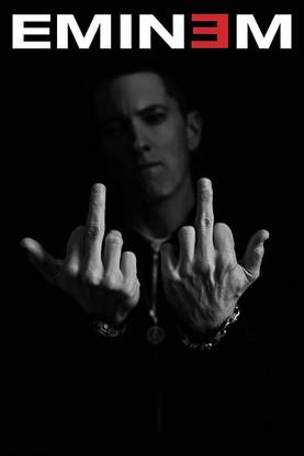 Eminem Posters For Room Office Home Hall Wall Sticker 3D Poster