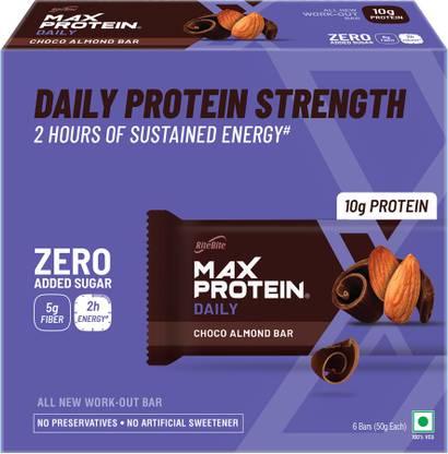 RiteBite Max Protein by RiteBite Max Protein Daily Choco Almond 10g Protein Bar Box