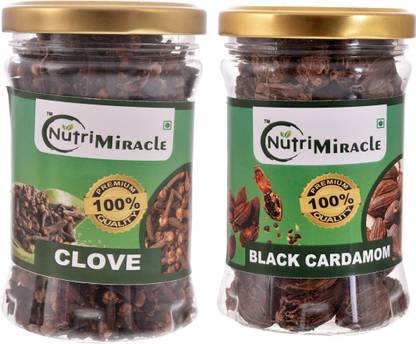 NUTRI MIRACLE clove100gmblack cardmom 80gm Combo