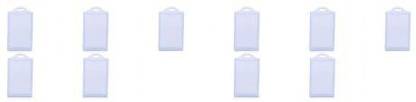 JSM Icards Soft Plastic ID Card Badge Holder/Multiple Card Pack of 10 Lanyard