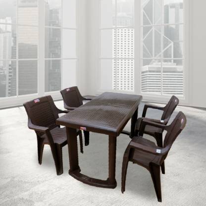 Avro Furniture Set Of 4 Chairs 1 Delta Table Plastic Seater Dining In India At Flipkart Com Avro Furniture Set Of 4 Chairs 1 Delta, Round Table 4 Chairs Set