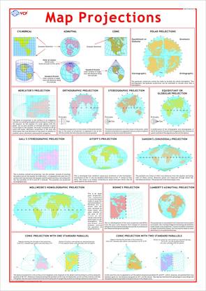 Geography charts - Map Projections Photographic Paper