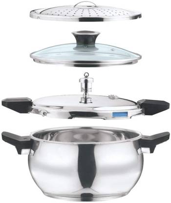 VINOD MAGIC COOKER 3.5 L Outer Lid Induction Bottom Pressure Cooker