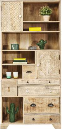 THE ATTIC Solid Wood Close Book Shelf
