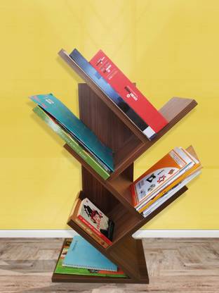 savera Engineered Wood Open Book Shelf
