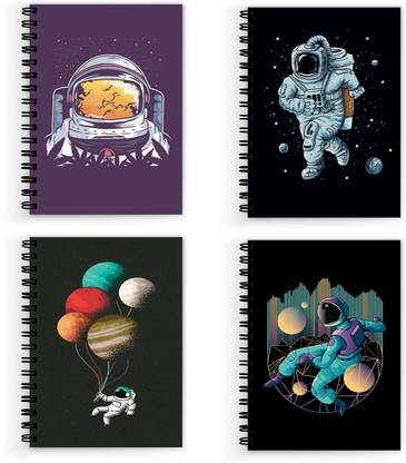 VPRINT QUALITY space astronaut notebook A5 Note Book Unruled 160 Pages