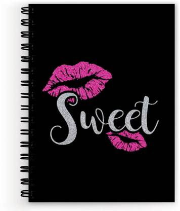 VPRINT QUALITY cute notebooks for girls A5 Notebook unruled 160 Pages